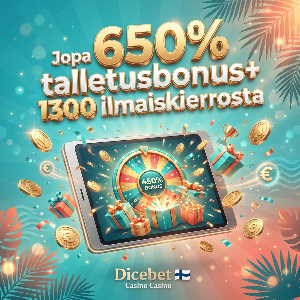 Jopa 650% talletusbonus+ 1300 ilmaiskierrosta